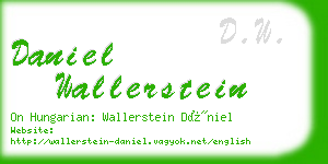 daniel wallerstein business card